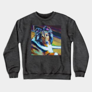 Colorful SHELTIE by Robert Phelps Crewneck Sweatshirt